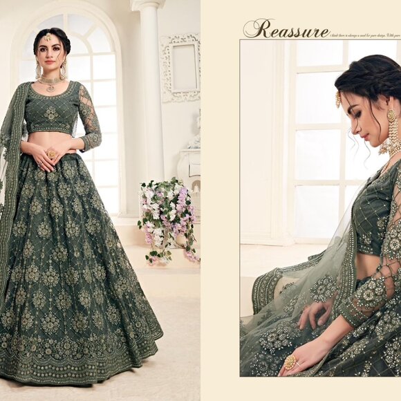 Bridal Lengha Set - Picture 12 of 16